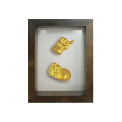 Álbum de fotos enmarcado en caja de sombra, marco cuadrado en 3D con paspartú, marco de fotos en caja de sombra, marco de fotos de madera con acabado en vetas, marcos de bricolaje para decoración de pared en 3D y exhibición en mesa.