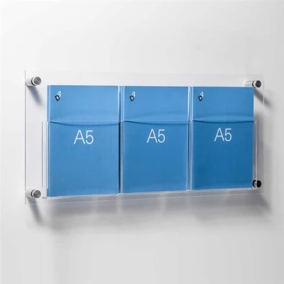 Wholesale PS acrílico transparente Cubo de cristal orgánico 2X2 Imán Foto Imagen