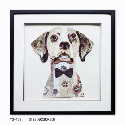  PS enmarcado Handmade Perro pintura cuadro