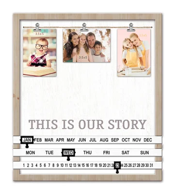  Family Picture Frame Collage de fecha ajustable