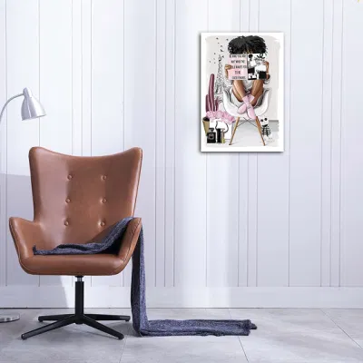 El arte de pared de la Moda Mujer Negra Reina pintura Decoracion de dormitorios salón la impresión de lienzo