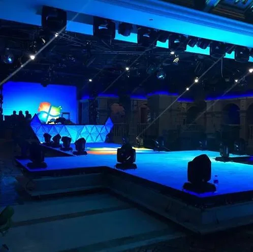 P3.91 P4.81 Stage Rental Interactive Floor Tiles Video Full Color LED Floor Display for Wedding Party