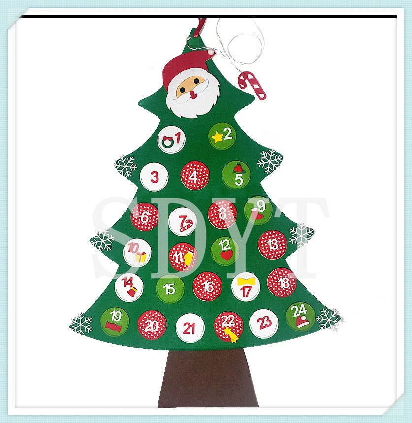 2020 DIY Ornament Wall Hanging Felt Christmas Tree Decoration for Children