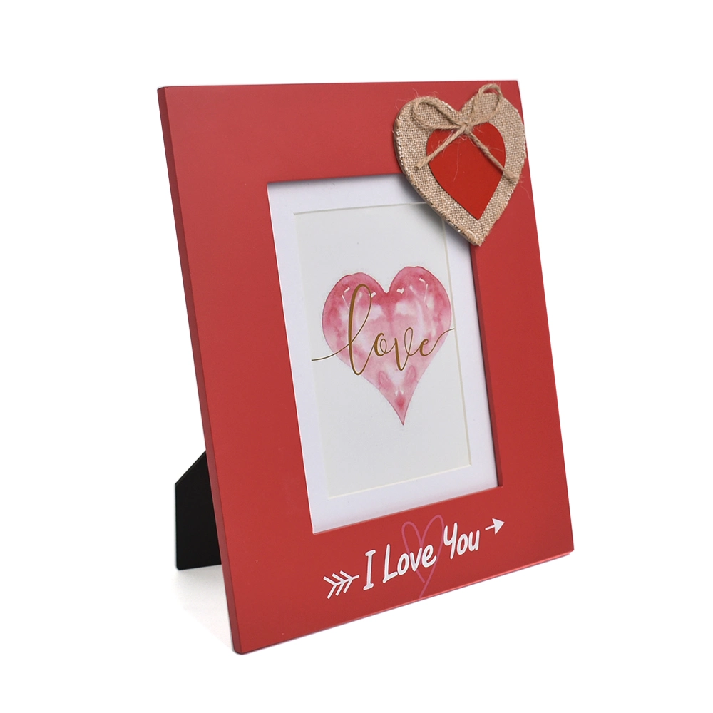 Hot Selling Love Sixy Photo/Picture Frame and Decorative Desktop Clip Wooden Photo Frame