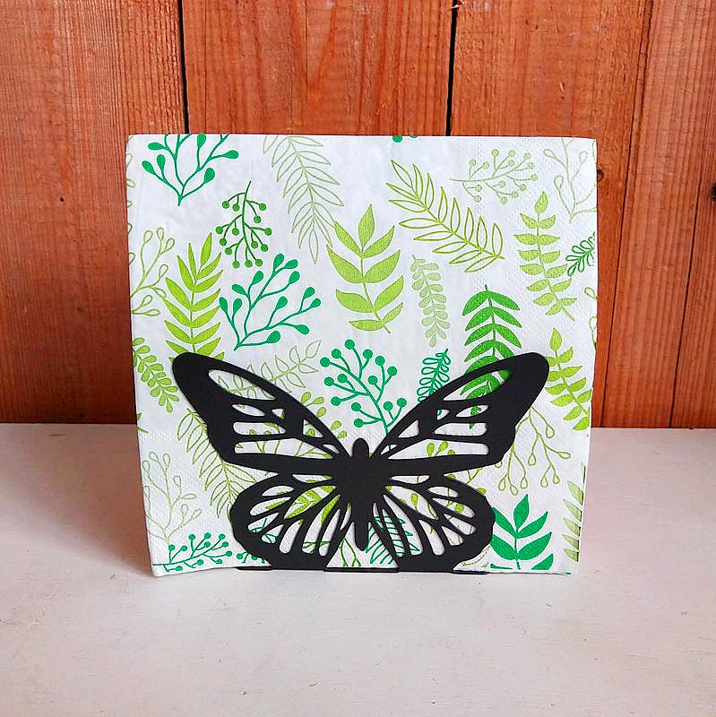 Economical Custom Design Butterfly Table Metal Napkin Holder