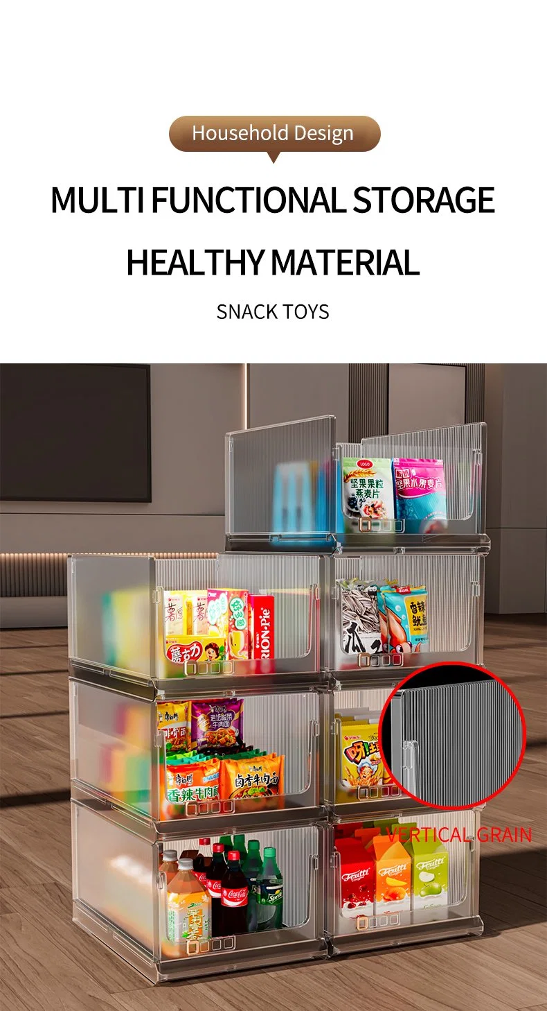 Lvcat Closet Layered Classify Clothes Transparent Foldable Plastic Storage Baskets for Storage Clothes