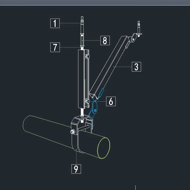 Hanger Series Anti-Seismic Ab Hinge Pipe Support