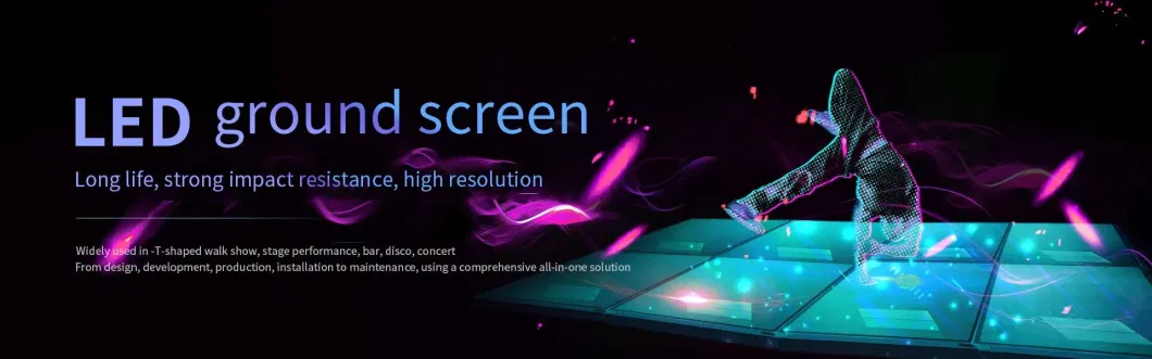 P3.91 P4.81 Stage Rental Interactive Floor Tiles Video Full Color LED Floor Display for Wedding Party