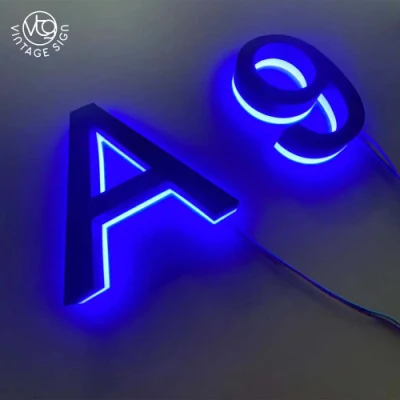 RGB Letter Sign Business Building segnali luminosi Storefront numeri civici