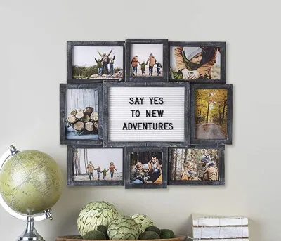 Realizzato per visualizzare una 5&quot; X 7&quot; due 4&quot; X. Cornice da collage nera da 4&quot; e Six4&quot; X 6&quot;