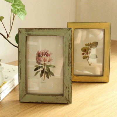 Prezzo fabbrica Vendita a caldo Vintage Distilled legno/legno Foto cornice