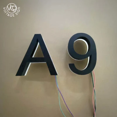 RGB Letter Sign Business Building segnali luminosi Storefront numeri civici