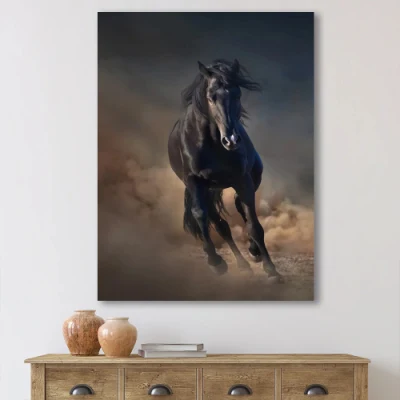  Vendita all&prime;ingrosso disegno di cavalli personalizzati Arte pittura tela decorazione domestica impermeabile HD Print Ready to Hang Canvas Wall Art