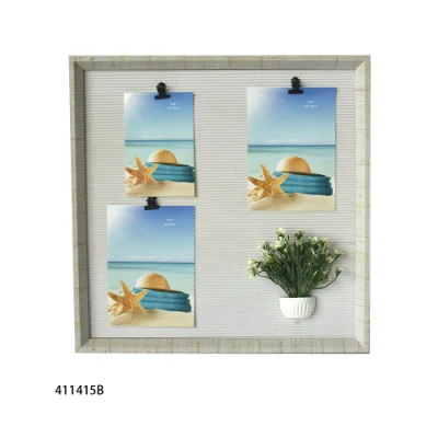 MDF antico Distruced legno Collage cornice fotografica per arredamento domestico