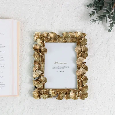 Foto in resina fatta a mano Apricot Ginkgo ornamento decorazione immagine promozionale regalo Telaio