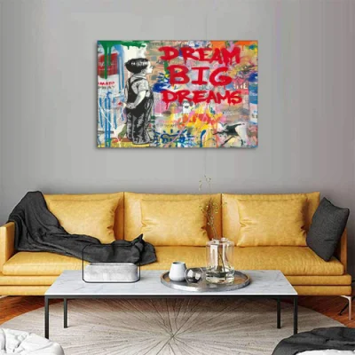 Hot Selling Wall Art dipinti ispiratori tela dipinti Graffiti Pop Posters d&prime;arte stampe per arredamento Casa 36X24 pollici