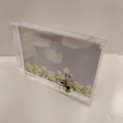 Cornice rettangolare con inserto fotografico 4r x 6 pollici