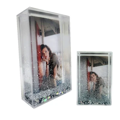 CORNICE fotografica CON glitter a liquido Instax MINI Size 2X3 Acqua