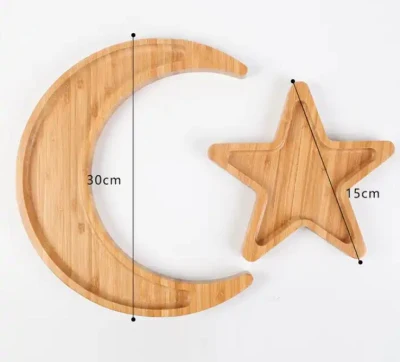 All&prime;ingrosso decorazione Luna e stella di bambù servire vassoi