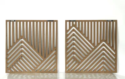 Legno retro cornice finestra vetro finestra finestra può essere montato a parete Decorazioni murali in MDF Hanging