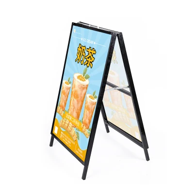 Cartello pubblicitario Sandwich Board Insegne clip in alluminio Snap Frame
