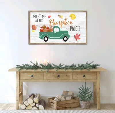 Cornice di legno tela muro arte di stampa a basso costo casa soggiorno Decorazione semplice moderno Pumpkin Holiday Season decor legno massello