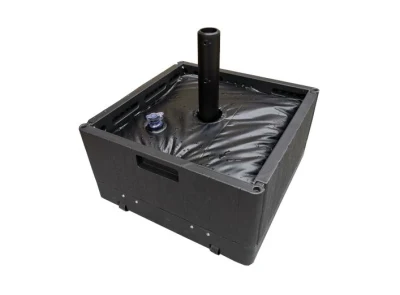 Umbrella quadrata di plastica con base di Parasol e terreno sabbioso Stand