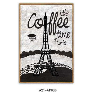 Lusso moderno Moda Torre Eiffel sera scenario soggiorno casa Decorazione Wall Art Poster Foto Hanging tela