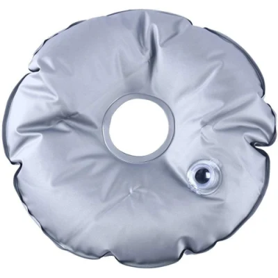 Base peso pieghevole con bandiera a ombrello in PVC con borsa ad acqua