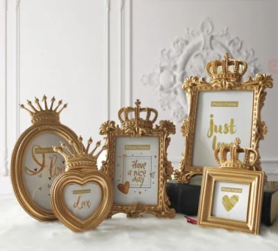 Storia dell&prime;amore doppio cuore ceramico cornice fotografica