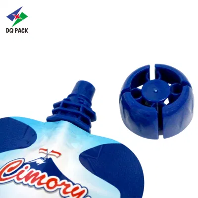 Custodia per imballaggio per stampa personalizzata DQ Pack con beccuccio con tappo a fungo Custodia all&prime;ingrosso