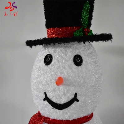 2021 nuovi prodotti telaio in ferro con panno Natale decora 3D Struttura Natale Snowman