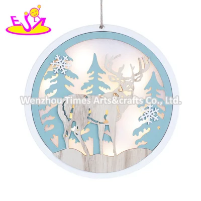 2020 Cusstomize Fata Babbo Natale in legno W09d090