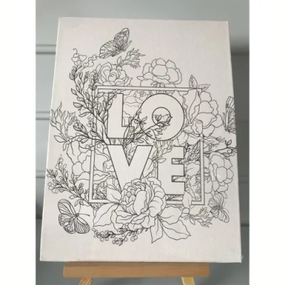8*10&quot; 10PZ/pz. OEM Hot Selling Good Quality Artist White Pre Pannello tela stampata per dipingere