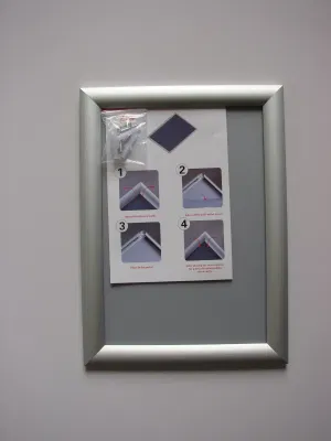 Cornice in alluminio da 25 mm, 8.5&quot; x 11&quot;, con clip/clip/foto/poster