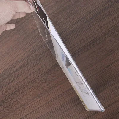 Cartello per fototessera con cornice in plastica trasparente a caldo Supporto