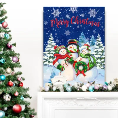 Commercio all&prime;ingrosso LED di Natale illumina su stampe di tela personalizzabili Wall Art