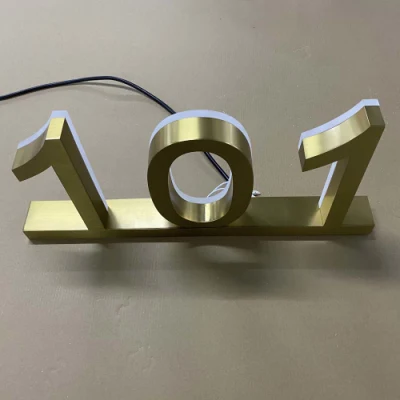 Cartello segnaletico luminoso all&prime;ingrosso numeri di casa LED