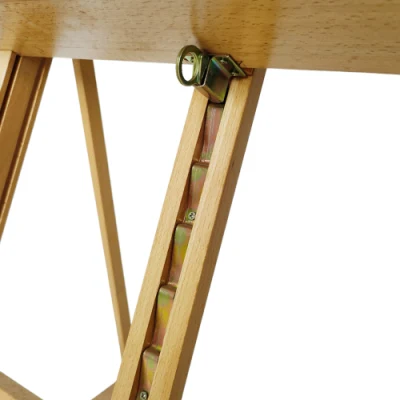 Montatura in legno ad H per studio con vassoio per riporre gli artisti