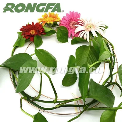  Varie misure fili floreali Wreath profilati in metallo Wreath cornice anello Filo di macrame forma cornice floreale