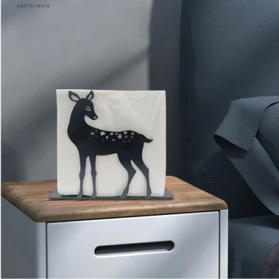Supporto decorativo moderno per tovaglioli in metallo Deer