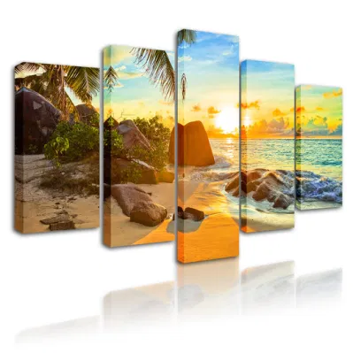 Set da parete per stampe di decorazioni personalizzate per la casa in tela Seascape Panorama moderno Vista Mare