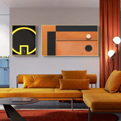 Edificio Paesaggio tela muro Arte pittura moderna Casa decorazione camera Incorniciato immagine VIBRANT Color Designer Art all&prime;ingrosso