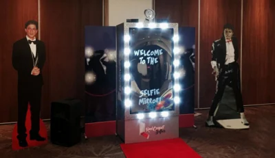 Macchina fotografica Dedi, chiosco fotografico Magic Mirror per matrimoni
