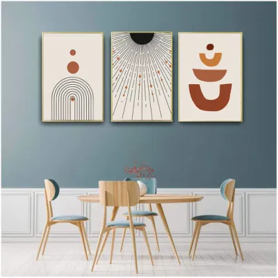 Astratto Geometric Canvas Pittura Gallery Nordic Posters Stampa Wall Art Camera Picture Living arredamento interno