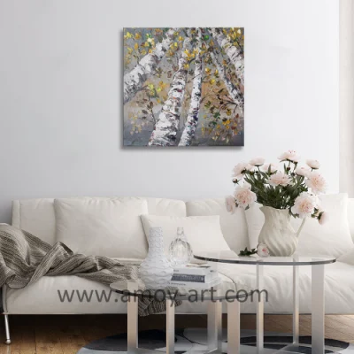 Galleria artigianale Wrap Birch dipinti ad olio per la decorazione delle pareti