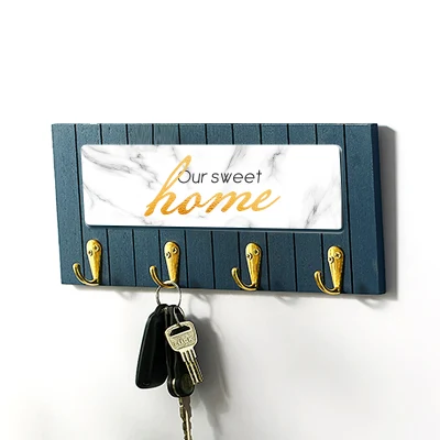 Placca da parete in legno con ganci la nostra parete Sweet Home Decorazioni Home segni personalizzati gancio