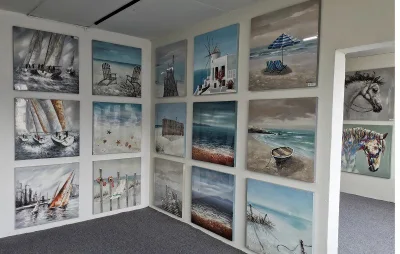 Grande decorazione della spiaggia Wall Art Home decorazione tela pittura ad olio