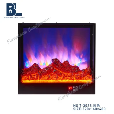 Riscaldatore elettrico decorativo a LED con standing europeo e nuovo design personalizzato Inserto caminetto