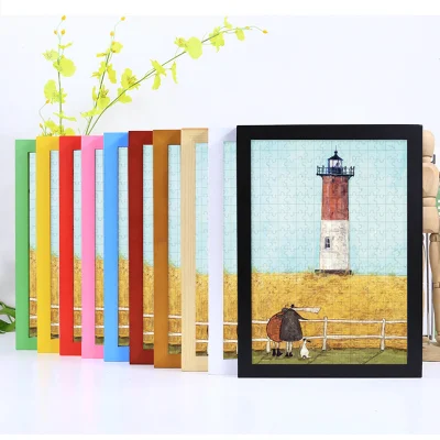Bambini′ S semplice legno massiccio cornice Kindergarten pittura foto Quadro 0698